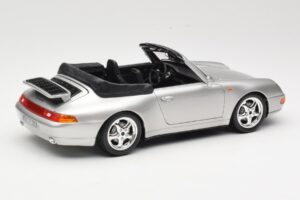 Porsche 911 993 Carrera Cabriolet Argent Bburago 1:18 18-12039 Métal Moulé — image 3 sur 8