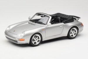 Porsche 911 993 Carrera Cabriolet Argent Bburago 1:18 18-12039 Métal Moulé
