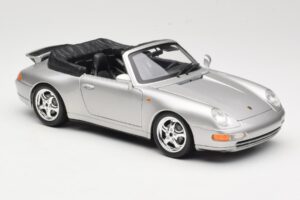 Porsche 911 993 Carrera Cabriolet Argent Bburago 1:18 18-12039 Métal Moulé — image 6 sur 8