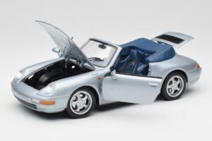 Porsche 911 993 Carrera Cabriolet Argent Maisto 1:18 100299-M1 Métal Moulé — image 2 sur 8