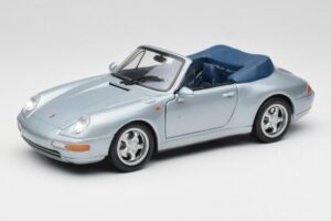 Porsche 911 993 Carrera Cabriolet Argent Maisto 1:18 100299-M1 Métal Moulé