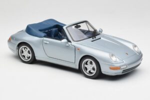 Porsche 911 993 Carrera Cabriolet Argent Maisto 1:18 100299-M1 Métal Moulé — image 6 sur 8