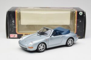 Porsche 911 993 Carrera Cabriolet Argent Maisto 1:18 100299-M1 Métal Moulé — image 8 sur 8