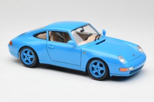 Porsche 911 993 Carrera Bleu Bburago 1:18 3060 Métal Moulé — image 6 sur 8