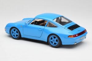 Porsche 911 993 Carrera Bleu Bburago 1:18 3060 Métal Moulé — image 7 sur 8