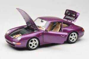 Porsche 911 993 Carrera Violet Bburago 1:18 3060-M2 Métal Moulé — image 2 sur 8