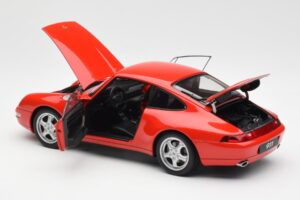 Porsche 911 993 Carrera Rouge AUTOart 1:18 78132 Métal Moulé — image 5 sur 8