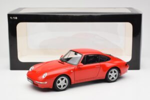 Porsche 911 993 Carrera Rouge AUTOart 1:18 78132 Métal Moulé — image 8 sur 8