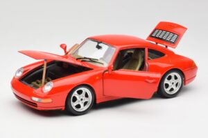 Porsche 911 993 Carrera Rouge Bburago 1:18 3050 Métal Moulé — image 2 sur 8