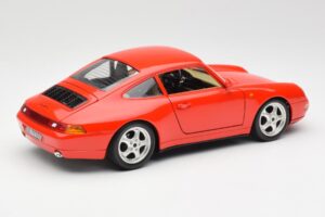 Porsche 911 993 Carrera Rouge Bburago 1:18 3050 Métal Moulé — image 3 sur 8