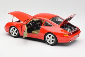 Porsche 911 993 Carrera Rouge Bburago 1:18 3050 Métal Moulé — image 5 sur 8