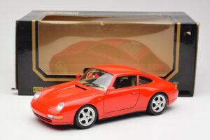 Porsche 911 993 Carrera Rouge Bburago 1:18 3050 Métal Moulé — image 8 sur 8