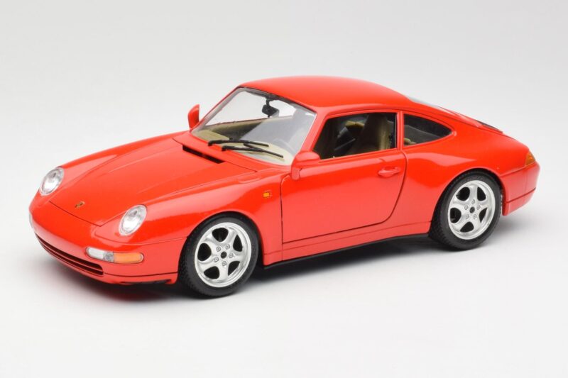 Porsche 911 993 Carrera Rouge Bburago 1:18 3050 Métal Moulé