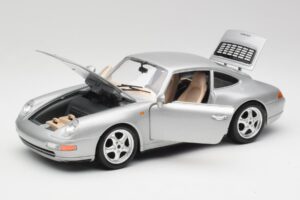 Porsche 911 993 Carrera Argent Bburago 1:18 3050-M1 Métal Moulé — image 8 sur 8
