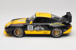 Porsche 911 993 GT2 #55 Noir & Jaune Anson 1:18 30325-W Métal Moulé — image 3 sur 6
