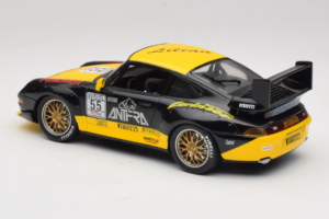 Porsche 911 993 GT2 #55 Noir & Jaune Anson 1:18 30325-W Métal Moulé — image 6 sur 6