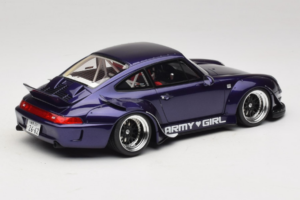 Porsche 911 993 RWB Army Girl Violet GT Spirit 1:18 GT562 Résine — image 2 sur 6