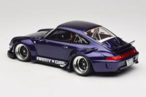 Porsche 911 993 RWB Army Girl Violet GT Spirit 1:18 GT562 Résine — image 5 sur 6
