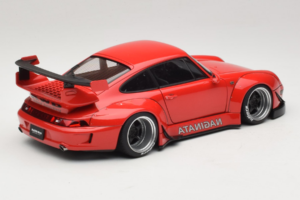 Porsche 911 993 RWB Rouge Gun Grey Wheels AUTOart 1:18 78153 Composite — image 3 sur 8