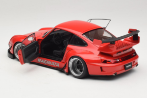 Porsche 911 993 RWB Rouge Gun Grey Wheels AUTOart 1:18 78153 Composite — image 5 sur 8