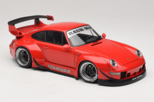 Porsche 911 993 RWB Rouge Gun Grey Wheels AUTOart 1:18 78153 Composite — image 6 sur 8