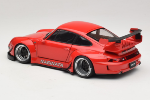 Porsche 911 993 RWB Rouge Gun Grey Wheels AUTOart 1:18 78153 Composite — image 7 sur 8