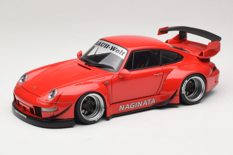 Porsche 911 993 RWB Rouge Gun Grey Wheels AUTOart 1:18 78153 Composite