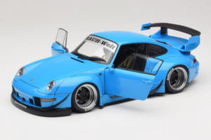 Porsche 911 993 RWB Bleu Ciel Gun Grey Wheels AUTOart 1:18 78152 Composite — image 2 sur 8