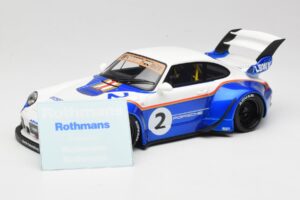 Porsche 911 993 RWB X Liberty Walk Blanc Avec Bleu GT Spirit 1:18 GT530 Résine — image 6 sur 8