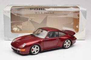 Porsche 911 993 Turbo Arena Rouge Métallisé UT Models 1:18 27811 Métal Moulé — image 8 sur 8