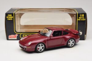 Porsche 911 993 Turbo Rouge Anson 1:18 30320-W Métal Moulé — image 8 sur 8