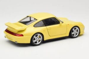 Porsche 911 993 Turbo S Jaune UT Models 1:18 27836 Métal Moulé — image 3 sur 8