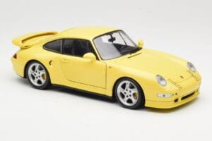 Porsche 911 993 Turbo S Jaune UT Models 1:18 27836 Métal Moulé — image 6 sur 8