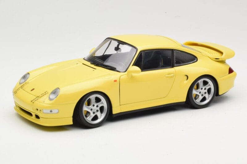 Porsche 911 993 Turbo S Jaune UT Models 1:18 27836 Métal Moulé