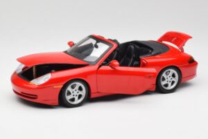 Porsche 911 996 Cabriolet Rouge Gate 1:18 1051 Métal Moulé — image 2 sur 8