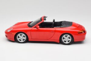 Porsche 911 996 Cabriolet Rouge Gate 1:18 1051 Métal Moulé — image 4 sur 8