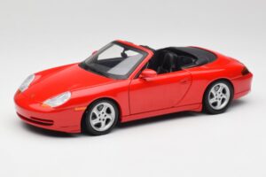 Porsche 911 996 Cabriolet Rouge Gate 1:18 1051 Métal Moulé