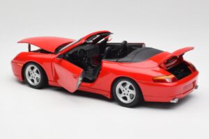 Porsche 911 996 Cabriolet Rouge Gate 1:18 1051 Métal Moulé — image 5 sur 8