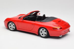 Porsche 911 996 Cabriolet Rouge Gate 1:18 1051 Métal Moulé — image 7 sur 8