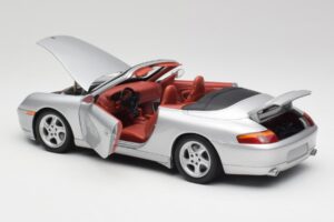 Porsche 911 996 Cabriolet Argent Gate 1:18 1052 Métal Moulé — image 5 sur 8