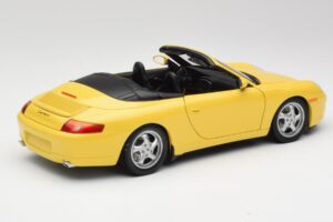 Porsche 911 996 Cabriolet Speed Jaune UT Models 1:18 27906 Métal Moulé — image 3 sur 8