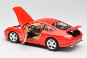 Porsche 911 996 Carrera 4 Rouge Bburago 1:18 30085 Métal Moulé — image 5 sur 8