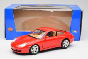 Porsche 911 996 Carrera 4 Rouge Bburago 1:18 30085 Métal Moulé — image 8 sur 8