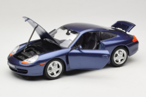 Porsche 911 996 Carrera Bleu Bburago 1:18 WAP02100897 Métal Moulé — image 2 sur 8