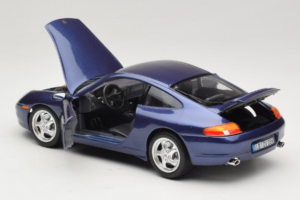 Porsche 911 996 Carrera Bleu Bburago 1:18 WAP02100897 Métal Moulé — image 5 sur 8