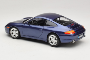 Porsche 911 996 Carrera Bleu Bburago 1:18 WAP02100897 Métal Moulé — image 7 sur 8