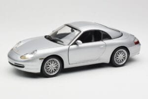 Porsche 911 996 Carrera Cabriolet Argent Hot Wheels 1:18 213595 Métal Moulé