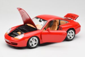 Porsche 911 996 Carrera Rouge Bburago 1:18 3385 Métal Moulé — image 2 sur 8