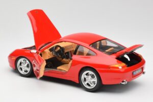 Porsche 911 996 Carrera Rouge Bburago 1:18 3385 Métal Moulé — image 5 sur 8