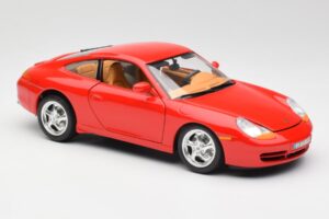 Porsche 911 996 Carrera Rouge Bburago 1:18 3385 Métal Moulé — image 6 sur 8